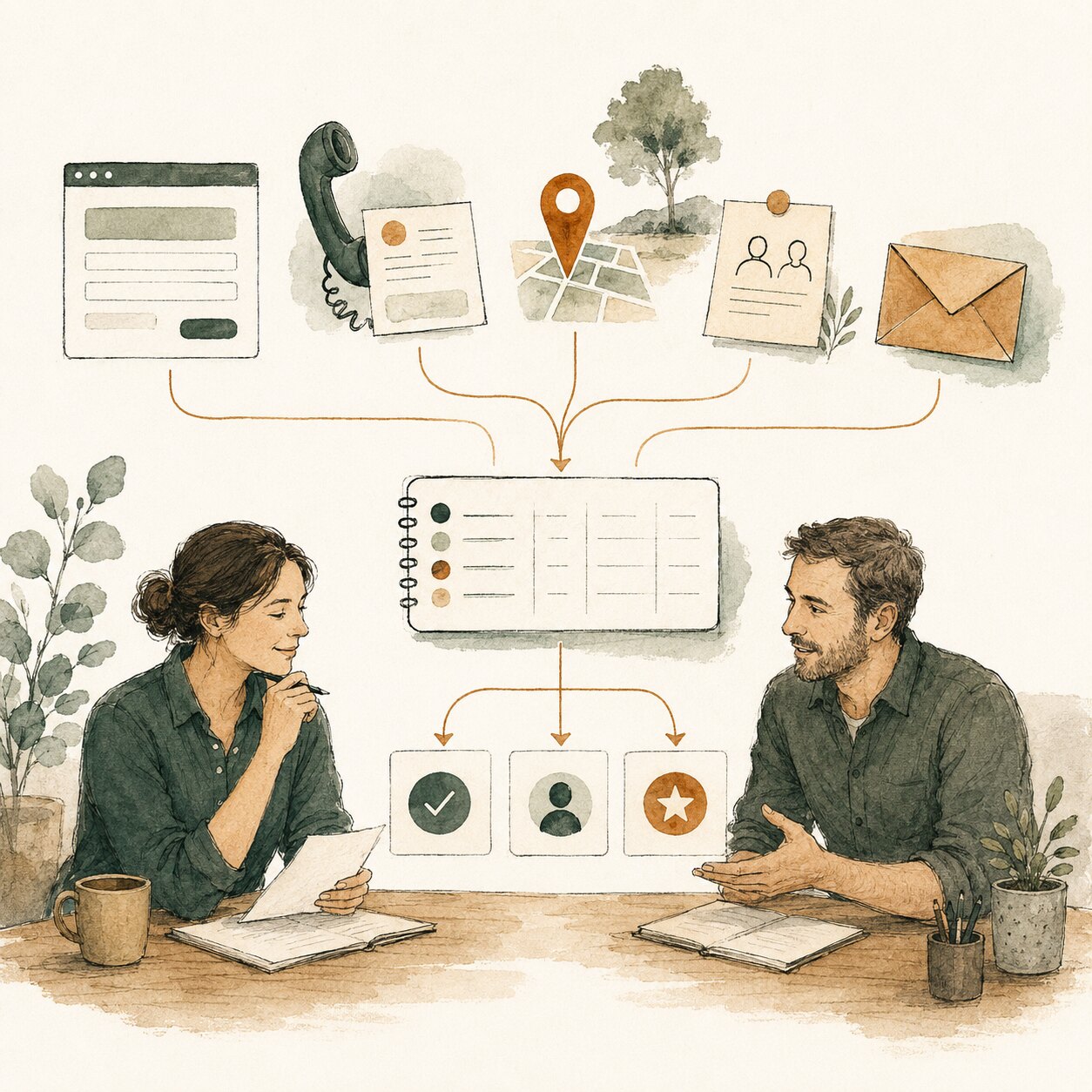 Website, phone, search, referral and email enquiries flowing into one organised lead record